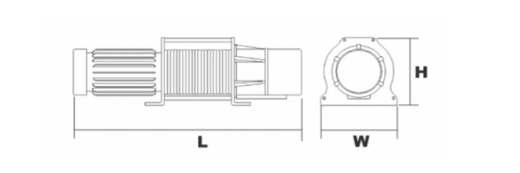 DU-214型电动卷扬机尺寸