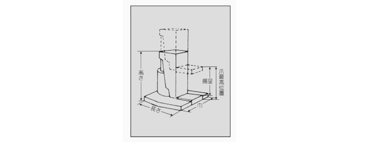 DAIKI爪式千斤顶尺寸图