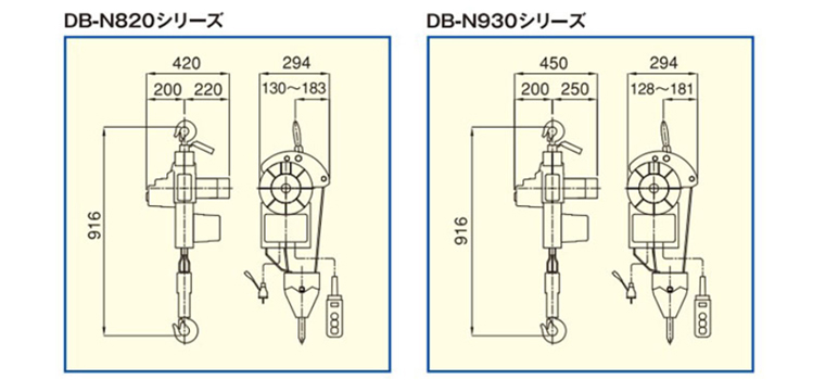 DB-N型TKK小金刚提升机尺寸图