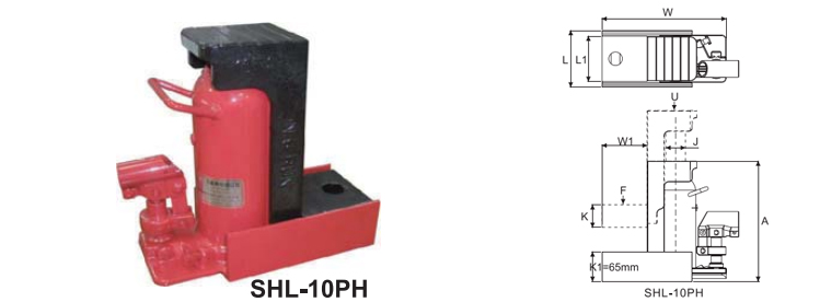 SHL-10PH型巨轮兴爪式千斤顶