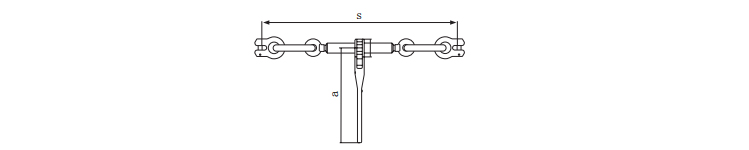 ERSP型JDT棘轮拉紧器尺寸图