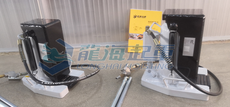 龙升品牌气动液压千斤顶实物图