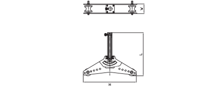 DBP型液压弯管器尺寸图