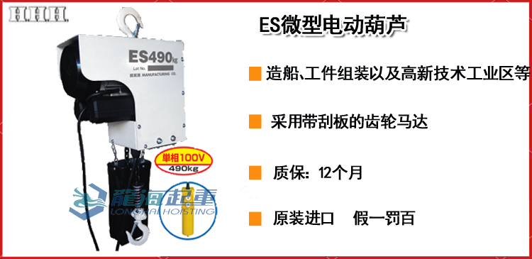 ES微型电动葫芦