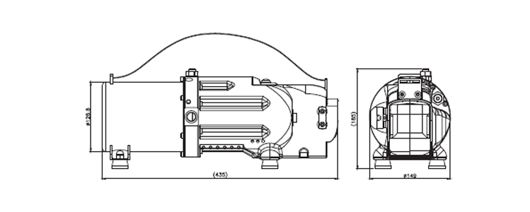 TDPH小型电动液压泵尺寸图