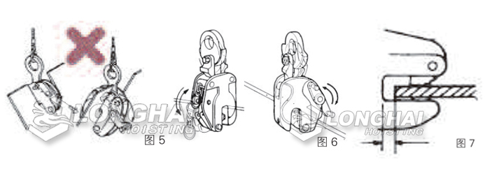 安装钢板起重钳时的确认与注意事项